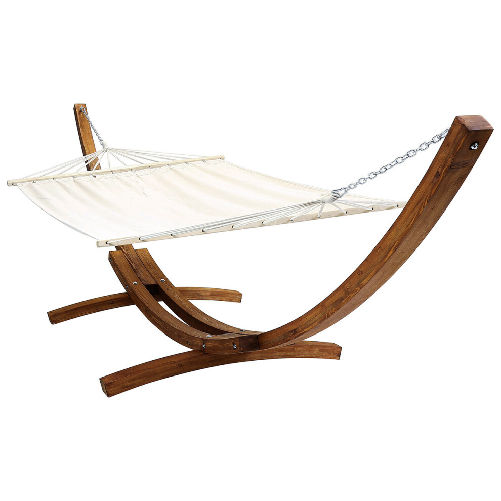 3M Garden Hammock With Wooden Arc Stand One Person - Cream