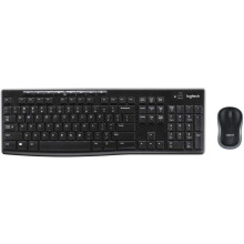 Wireless Keyboard and Mouse Combo for Windows, 2.4 GHz Wireless, Compact Wireless Mouse, 8 Multimedia & Shortcut Keys,