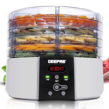 Geepas 520W Digital Food Dehydrator Large 5 Trays Fruit Meat Dryer