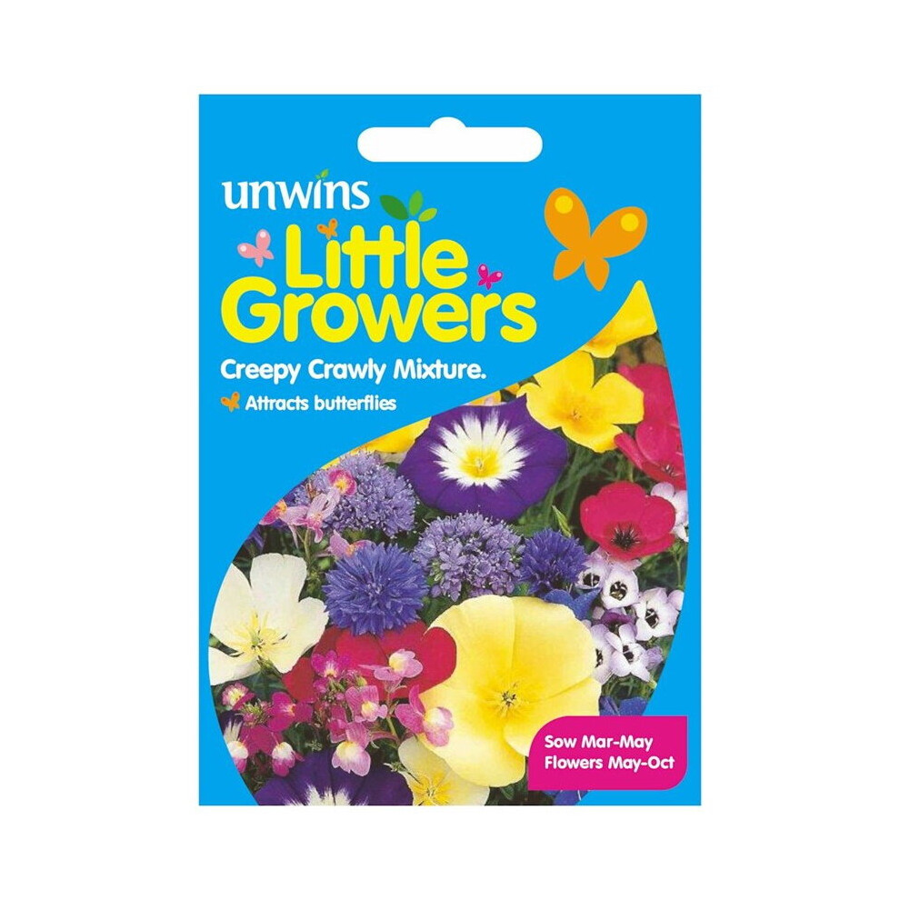 Unwins Grow Your Own Little Growers Creepy Crawly Mix Flower Seeds