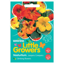Unwins Grow Your Own Little Growers Nasturtium Jeepers Creepers Flower Seeds
