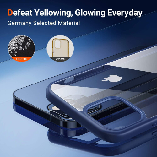 torras TORRAS Diamond Clear Case Compatible with iPhone 12 Pro Max 1