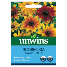 Unwins Grow Your Own Rudbeckia Dwarf Rustic Rich Autumn Shades Flower Seeds