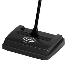 Ewbank 525 Manual Floor and Carpet Sweeper, Lightweight Speedsweep Floor Cleaner with Low Profile Body to Reach Under Furniture, Black