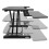 Dellonda Dellonda 28" Height-Adjustable Standing Desk Riser, 505mm Maximum Height, 15kg Load Capacity - Black 4