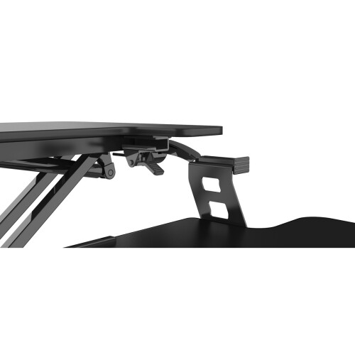 Dellonda Dellonda 28" Height-Adjustable Standing Desk Riser, 505mm Maximum Height, 15kg Load Capacity - Black 2