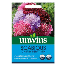 Unwins Grow Your Own At Home Scabious Cherry Berry Mix Flower Seeds
