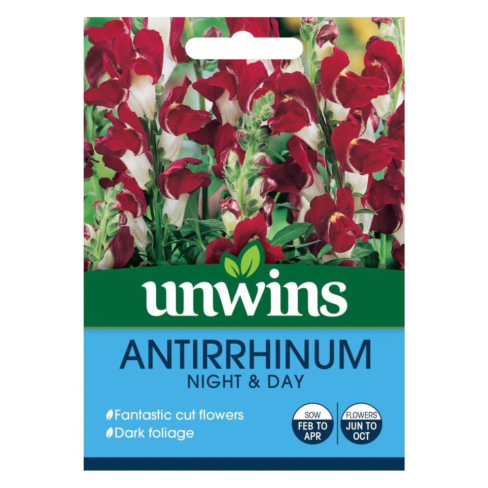 Unwins Grow Your Own At Home Antirrhinum Night & Day Flower Seeds
