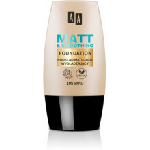 AA Make Up Matt mattító és simító alapozó 105 Sand 30ml