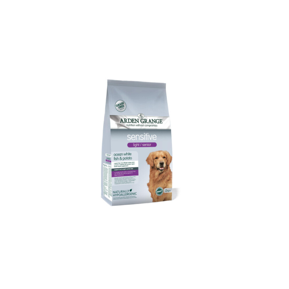 Arden Grange Sensitive Light/Senior Ocean White Fish & Potato 12Kg