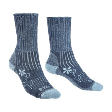 (Medium) Bridgedale Hike Women's Blue Socks - Midweight Merino Comfort