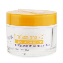 Professional-C 30% L-ascorbinsyre Mikrodermabrasion-peeling + Maske - Lysende og anti-aging eksfoliant (80 g / 2,8 oz)