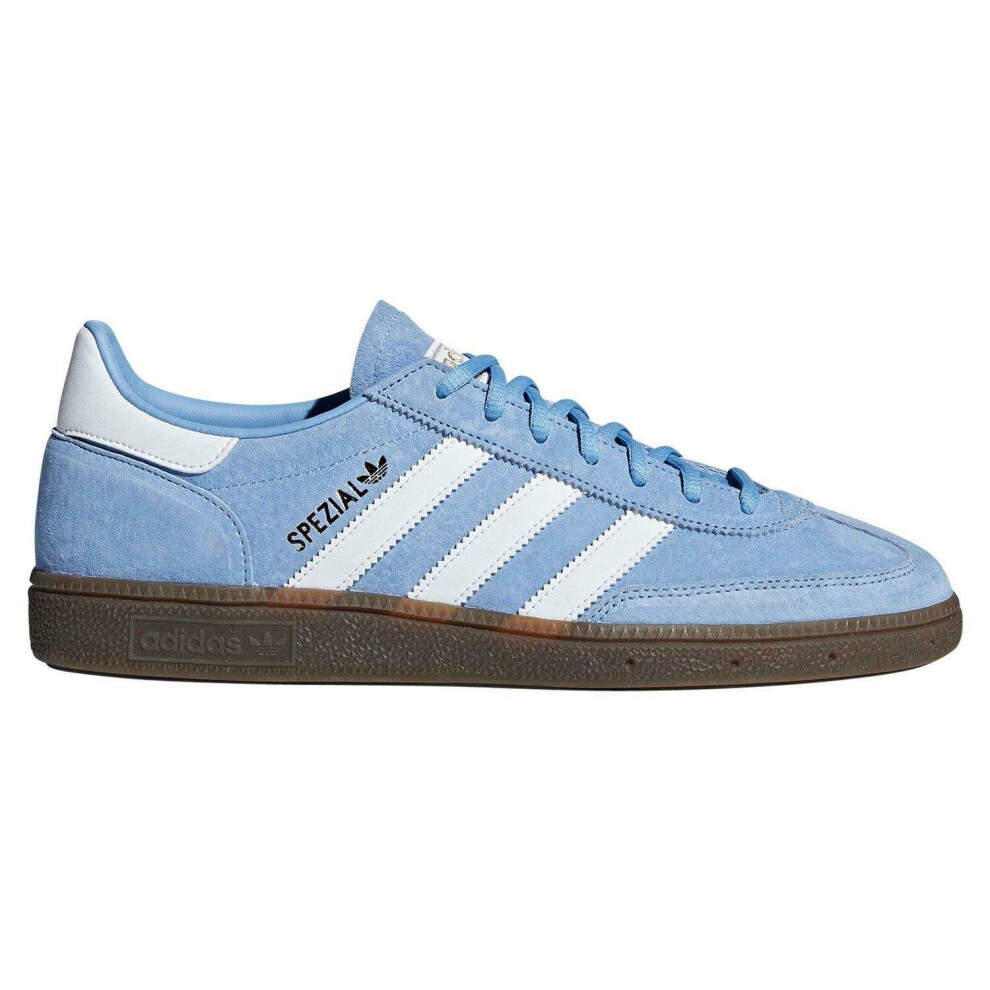 (12 (Adults')) Adidas Originals Handball Spezial Trainers - Light Blue