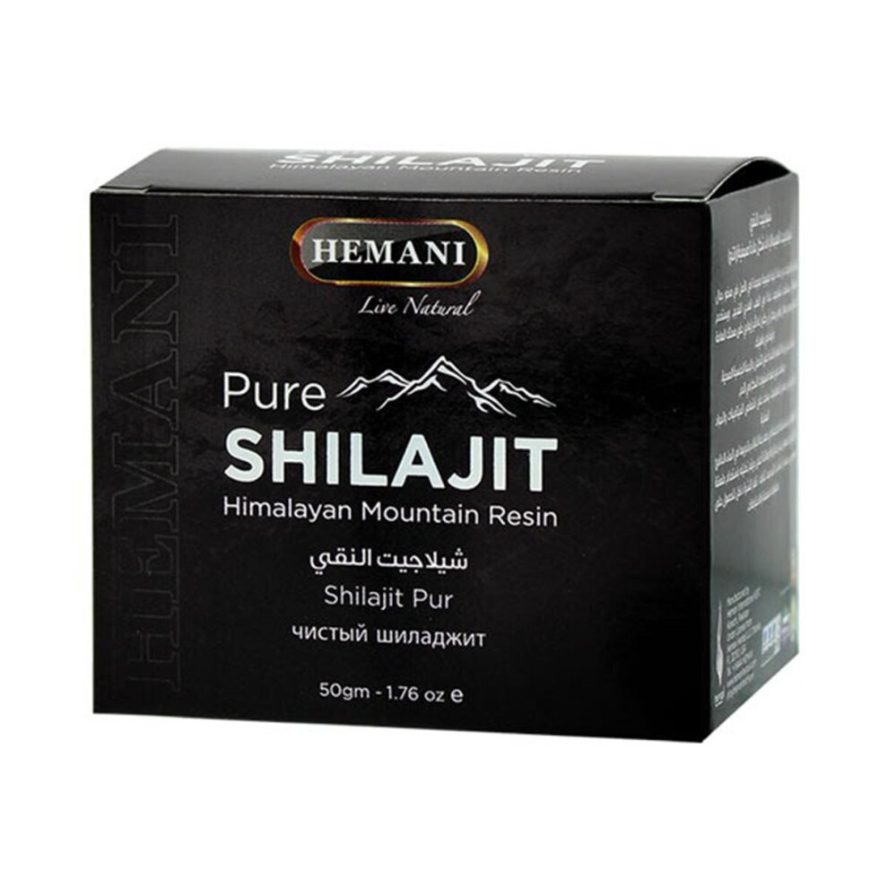 Hemani Pure Shilajit Himalayan Mineral Pitch - Ayurvedic Health Supplement For Strength, Stamina & Vitality