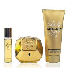Paco Rabanne Lady Million Gift Set 80ml EDP + 10ml EDP + 100ml Body Lotion
