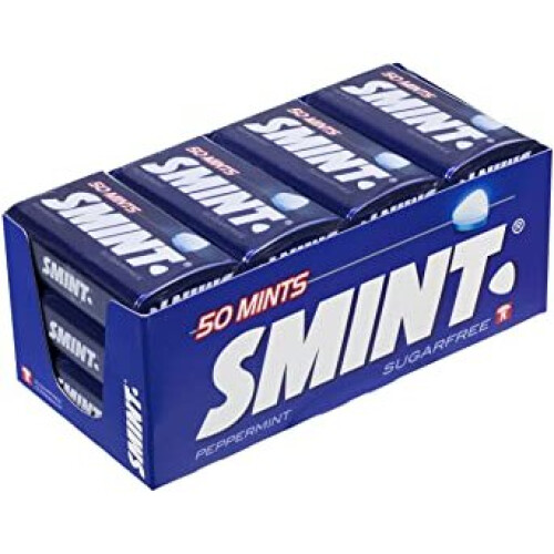 Smint (PEPPERMINT) Smint XXL Spearmint  , Peppermint , Strawberry Flavour Sugar Free Mints - 50 Mints
