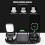 (BLACK 6 IN 1) 6 in 1 Wireless Charger Dock Station 3