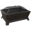 Dellonda 35" Rectangular Outdoor Fire Pit, Antique Bronze Effect - DG44 1