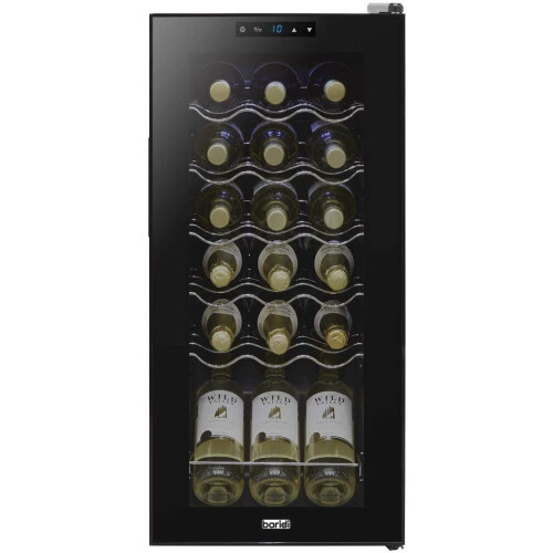 Dellonda 18-Bottle Wine Cooler Fridge With Touch Screen & LED Light