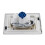 Square Chrome Pneumatic Toilet Concealed Cistern Large Flush Plate 4