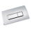 Square Chrome Pneumatic Toilet Concealed Cistern Large Flush Plate 1