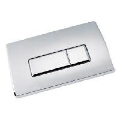 Square Chrome Pneumatic Toilet Concealed Cistern Large Flush Plate