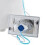 Square Chrome Pneumatic Toilet Concealed Cistern Large Flush Plate 3