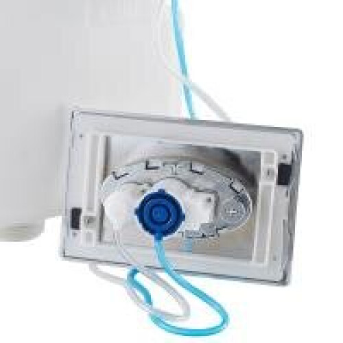 Square Chrome Pneumatic Toilet Concealed Cistern Large Flush Plate 2