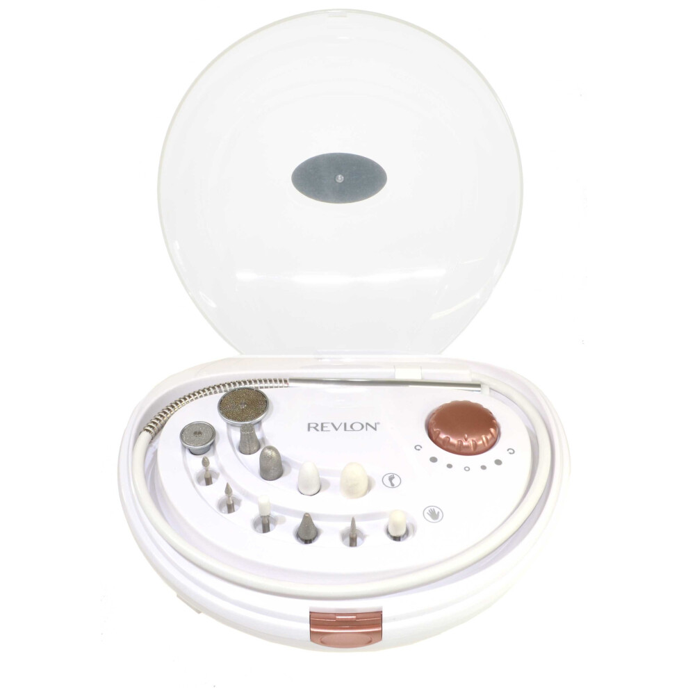 Revlon Ultimate Glam Manicure Pedicure Set RVSP3526UK2 White 12 Tools