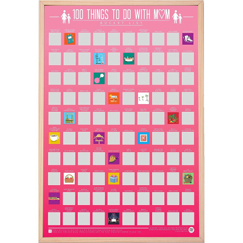 100 Things To Do With Mum Scratch Off Activity Poster 1