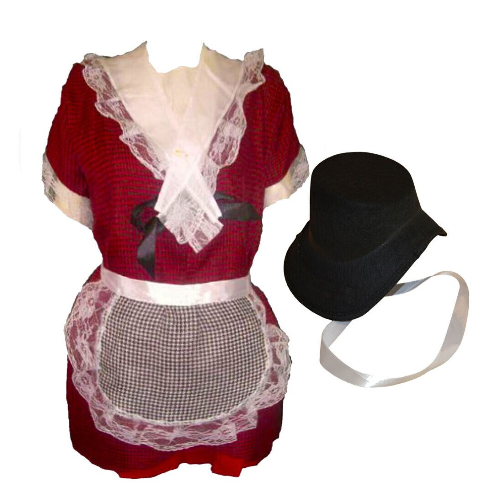 Manav (Uk 10-12) Women's Traditional Welsh Lady Costume Set