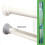 (Chrome) EcoSpa Telescopic Shower Curtain Rail Pole Chrome or White Fits 75-210cm 1