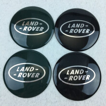 4-Pack Black Silver Range Rover Alloy Wheel Centre Caps 63mm for Land Rover Freelander/Sport ABS Plastic