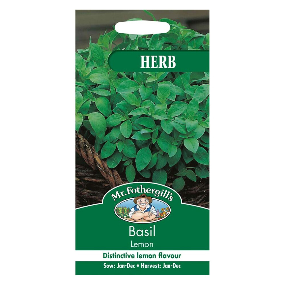 Mr Fothergills - Pictorial Packet - Herb - Basil Lemon - 300 Seeds
