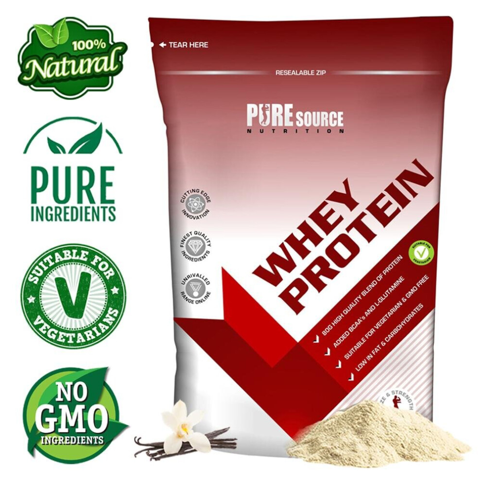 (Vanilla, 1Kg) Whey Protein Powder Lean Muscle Build Gainer PSN