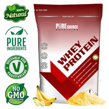 (Banana, 2.5Kg) Whey Protein Powder Lean Muscle Build Gainer PSN