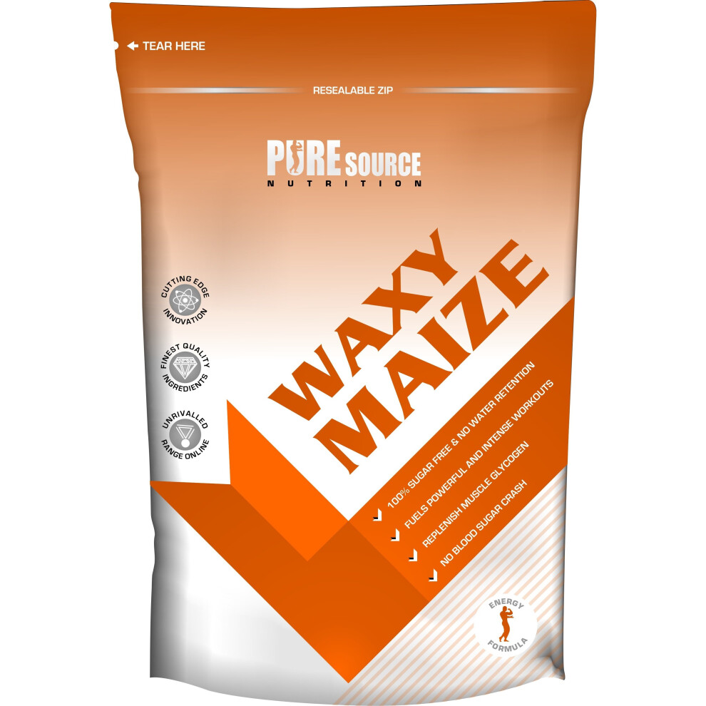 Pure Source Nutrition (2Kg) Waxy Maize Starch Powder Carbohydrates Carbs Psn