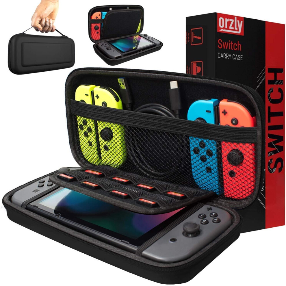 Carry Case Compatible With Nintendo Switch - Protective Hard Portable Travel Carry Case Shell Pouch For Nintendo Switch Console & Accessories Black 42110071