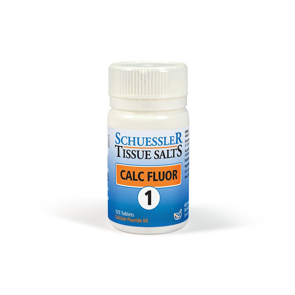 Schuessler Tissue Salts 125 Tablets - Calc Fluor 6X | No. 1