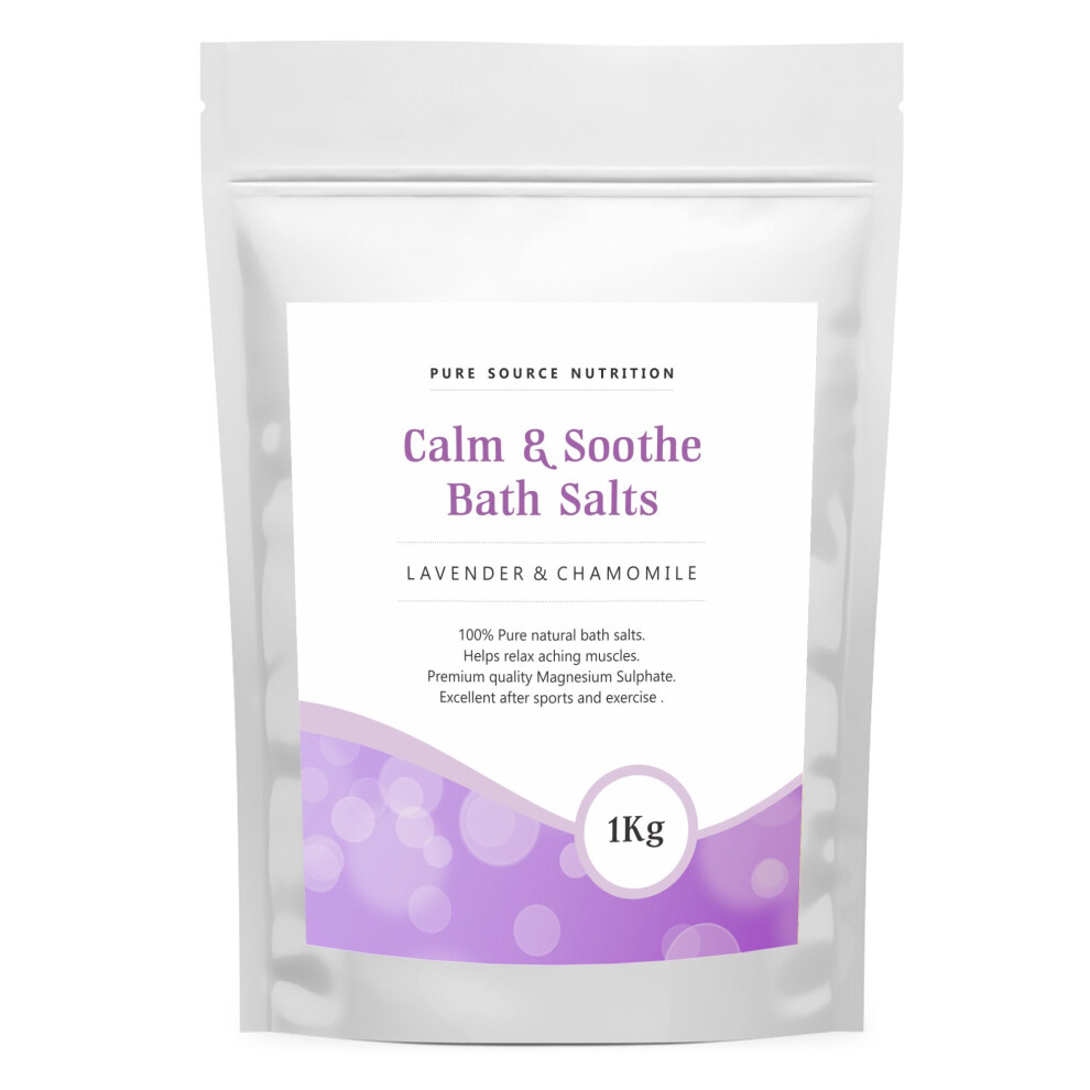 (Jasmine,Sandalwood & Lavender, 1Kg) Epsom Salt Bath Salts Magnesium Sulphate SPA Relax