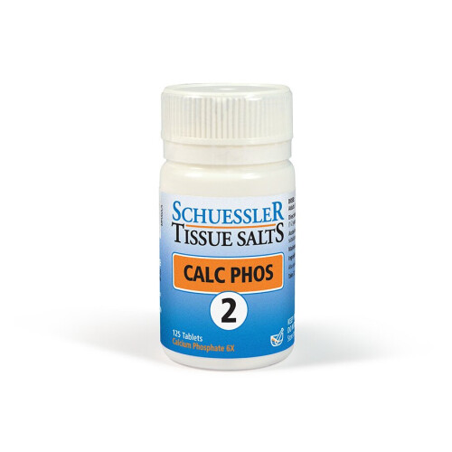 Schuessler Tissue Salts 125 Tablets - Calc Phos 6X | No. 2