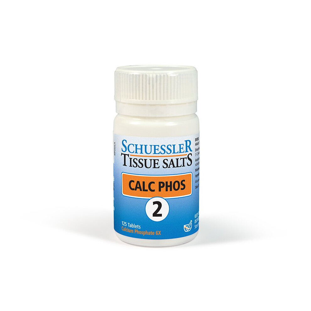 Schuessler Tissue Salts 125 Tablets - Calc Phos 6X | No. 2