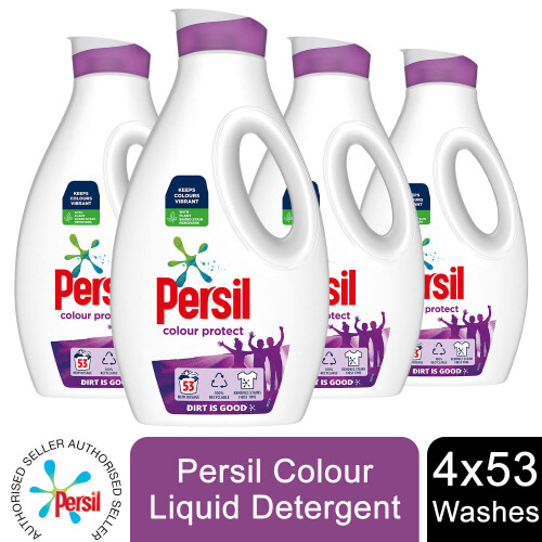 Pack Of 4 Persil Colour Liquid Detergent for Sensitive Skin 1.54L, 53W