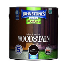 Johnstones Woodcare Indoor & Outdoor Woodstain 2.5l Dark Rosewood