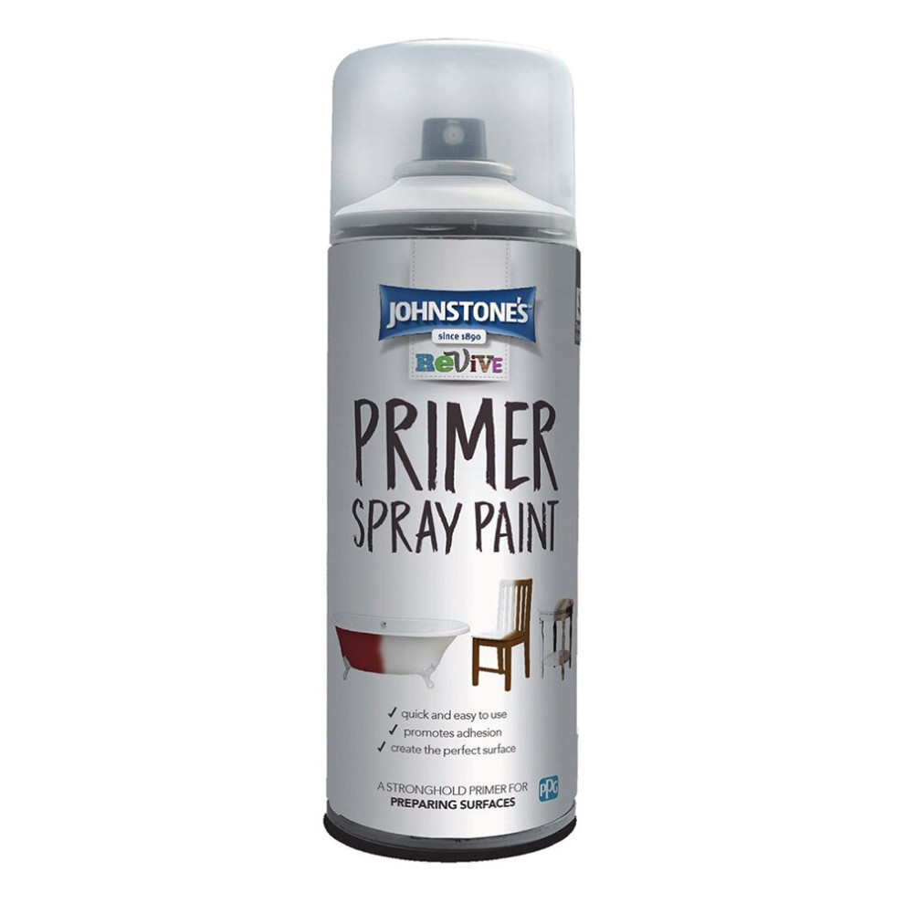 Johnstones Revive Primer Spray Paint 400ml White