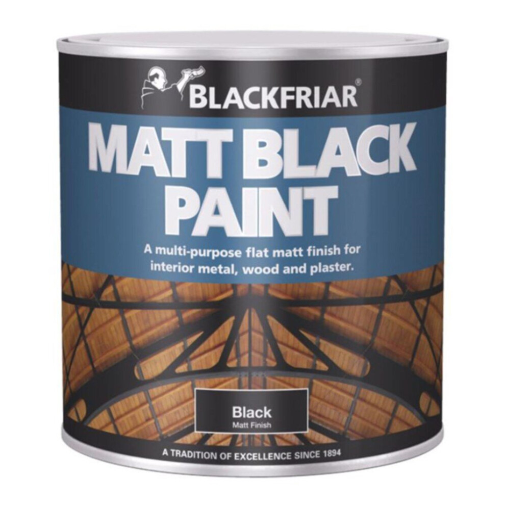 BlackFriar Matt Black Paint 2.5l