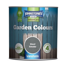 Johnstones Woodcare Garden Colours Paint 1.0l Steel Smoke