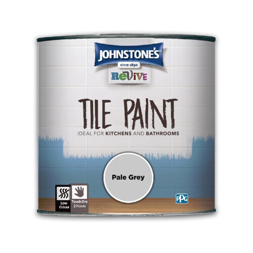 Johnstone's Johnstones Revive Tile Paint 750ml Pale Grey