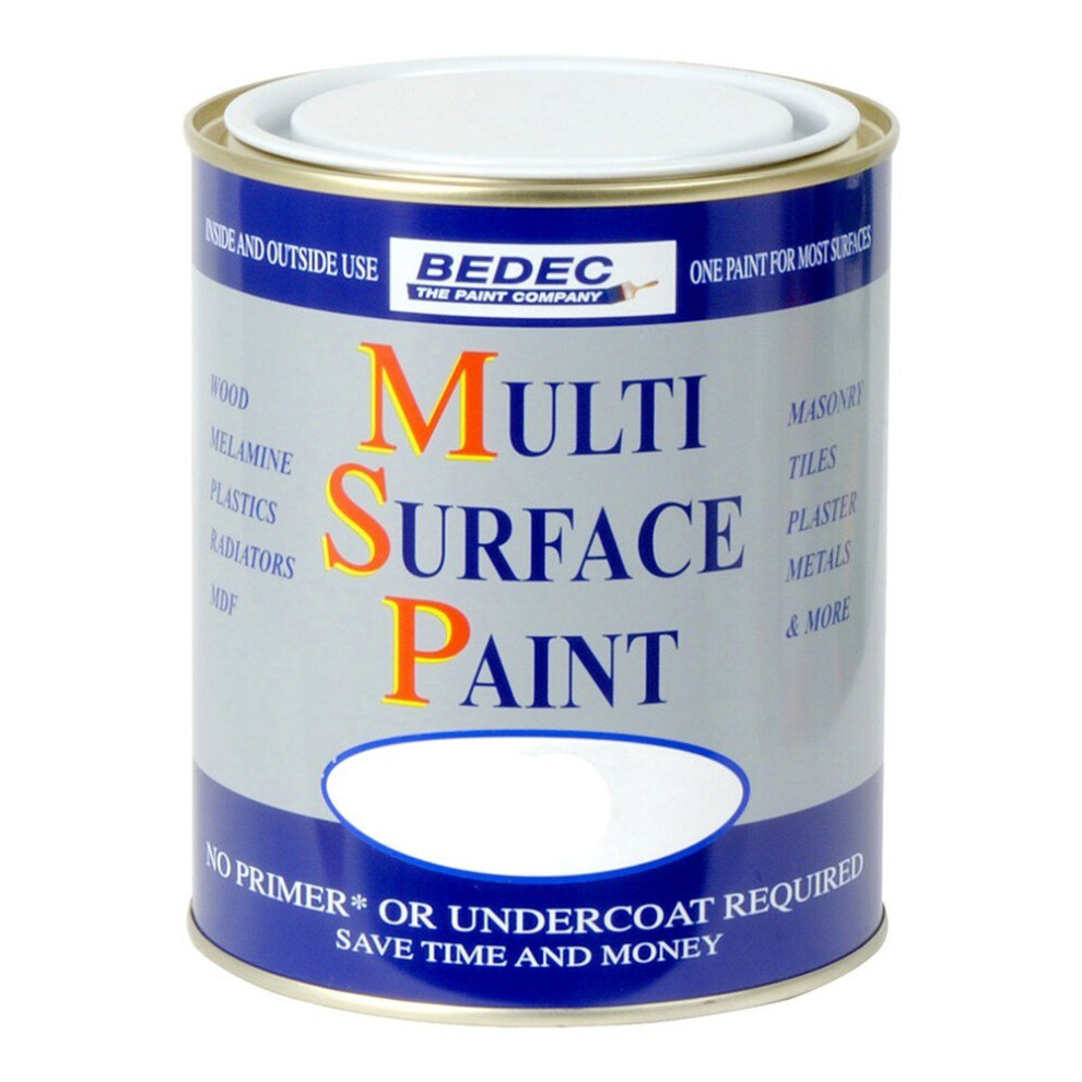 Bedec Multi Surface Paint Msp 250Ml Soft Satin Silver 5055006735703