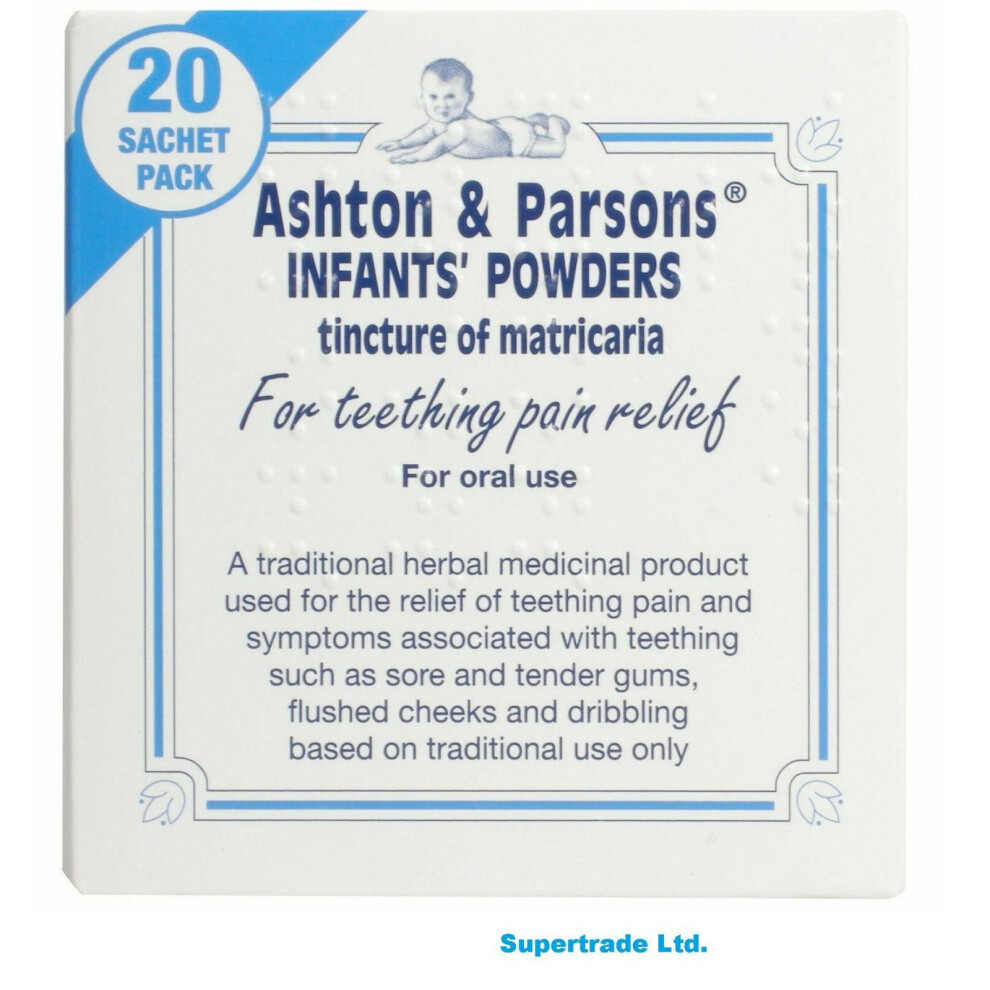 Ashton & Parsons Ashton And Parsons Teething Pain Relief Powders 20 Sachets